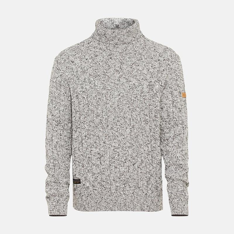  Turtle neck white grey pullover Brands Camel Active